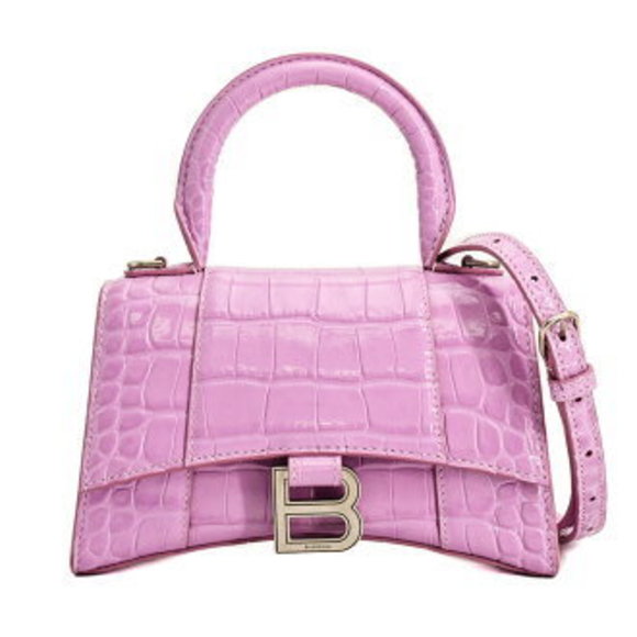 Balenciaga HOURGLASS Shoulder Bag Purple - Picture 1 of 9